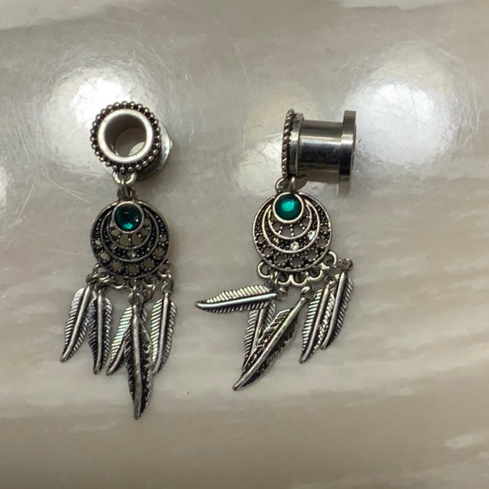 0g dangling dream catcher gauges